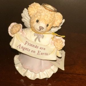 BAINBRIDGE BEARS COLLECTION RESIN POLLY "FRIENDS ARE ANGELS ON EARTH" FIGURINE